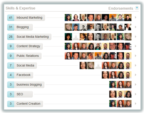 linkedin endorsements