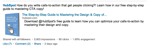 HubSpot on LinkedIn