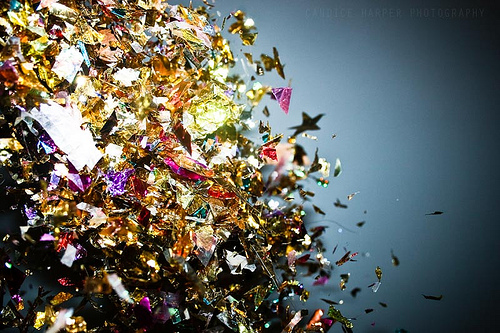 new year confetti