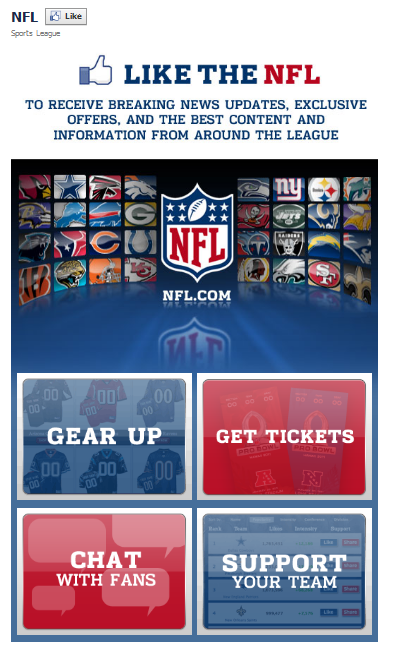 NFL Facebook Fan Page