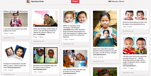 Operation Smile Pinterest