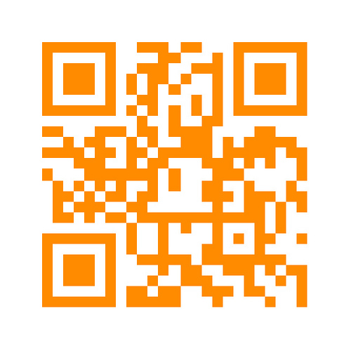 orange qrcode