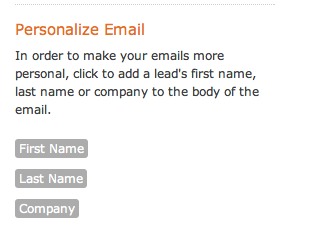 personalize email