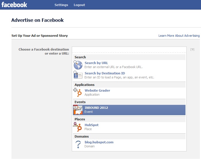 facebook ads step 2