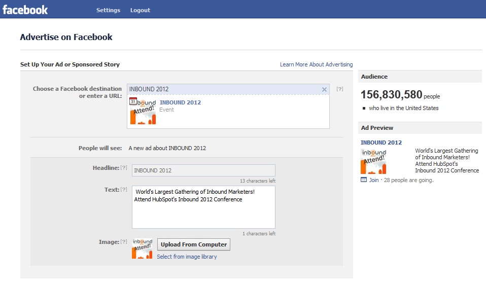 facebook ad step 3