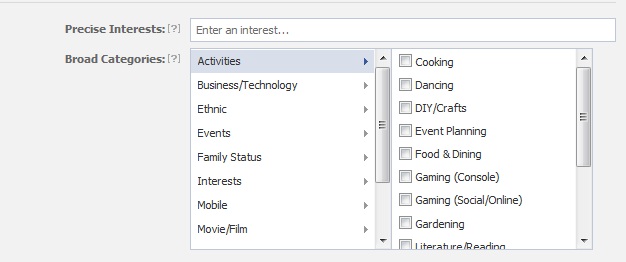 facebook targeting