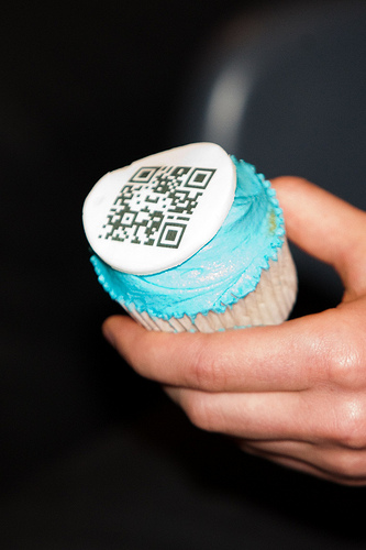 qr code cupcake