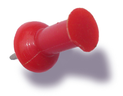 red push pin