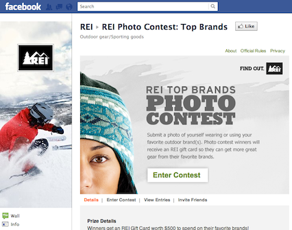 rei facebook contest