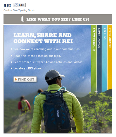 REI Facebook Page