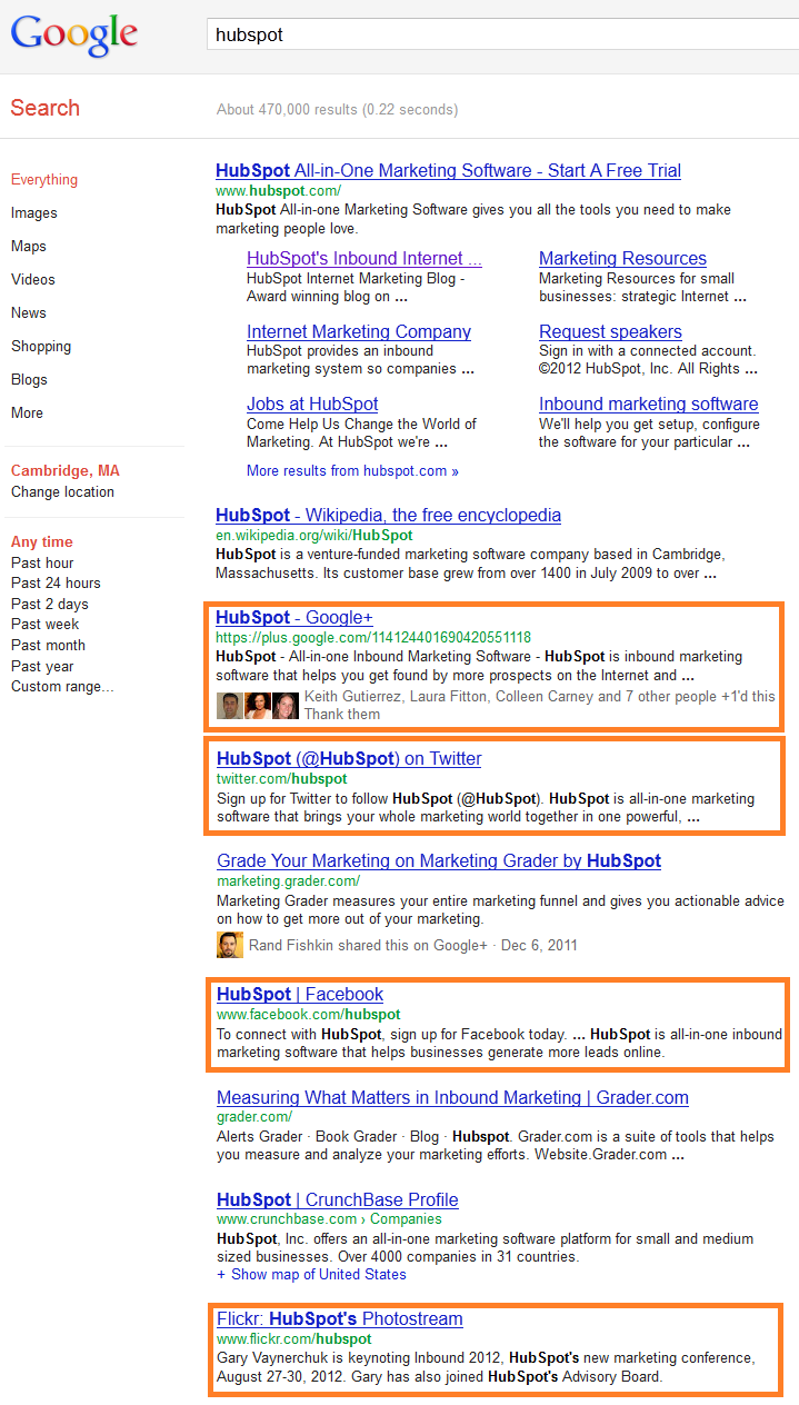 reputation management in search