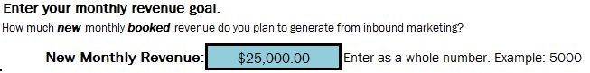 revenue goal