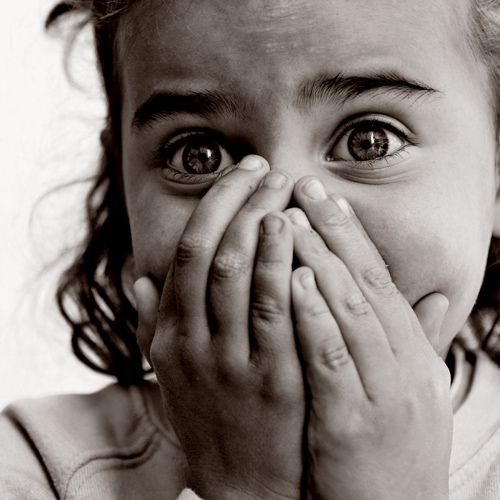 scared girl