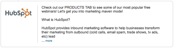 LinkedIn Company Description