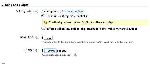 adwords bidding