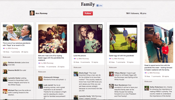 Ann Romney's Pinterest