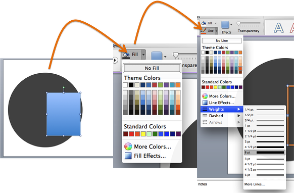 shape fill color