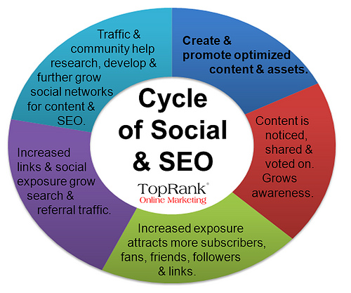 social media and seo cycle