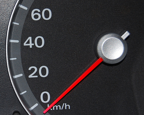 speeding up