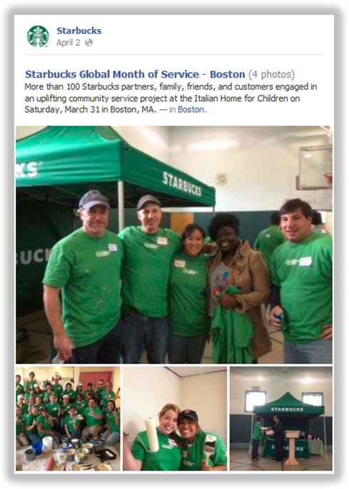 starbucks facebook photo