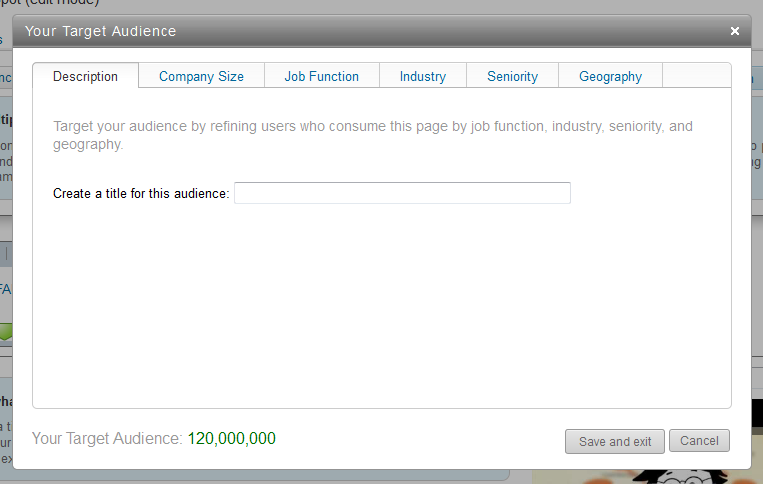 targeting products tab