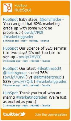 twitter widget