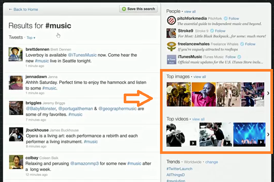 twitter search with photosandvideo