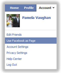 use facebook as2
