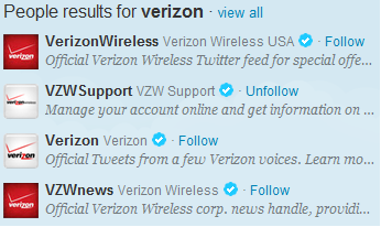 verizon twitter accounts