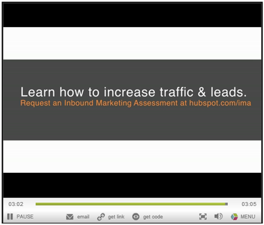 video CTA example