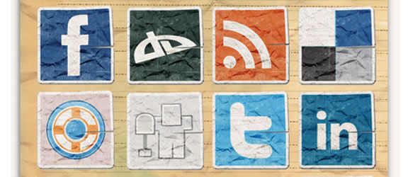 vintage icon set