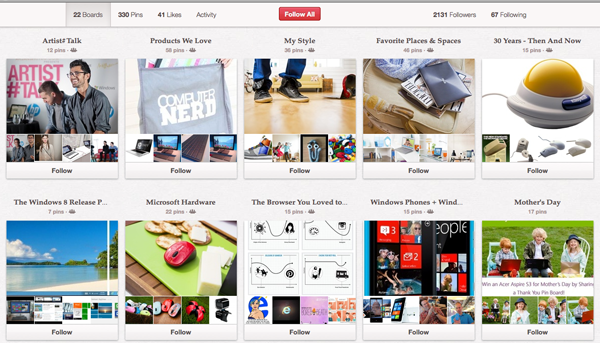 Windows Pinterest