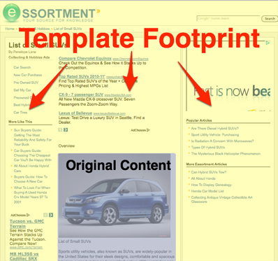 seomoz templatefootprint
