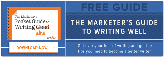 free guide: marketer's guide to writing well