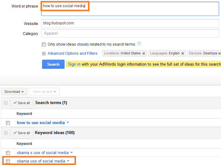 keyword-suggestions