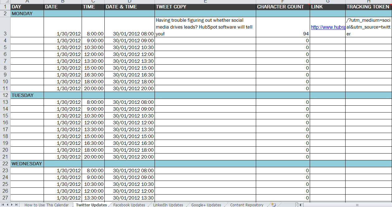 Marketing Plan For Social Media Template Formats