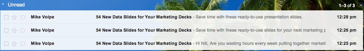 What your inbox looks like.