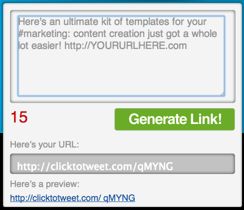 Clicktotweet example