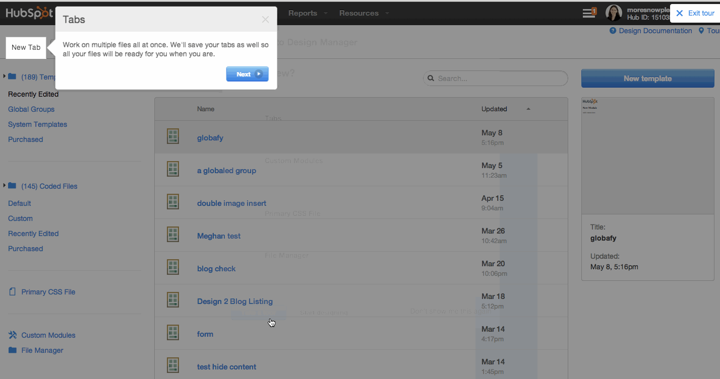 hubspot-update-design-manager