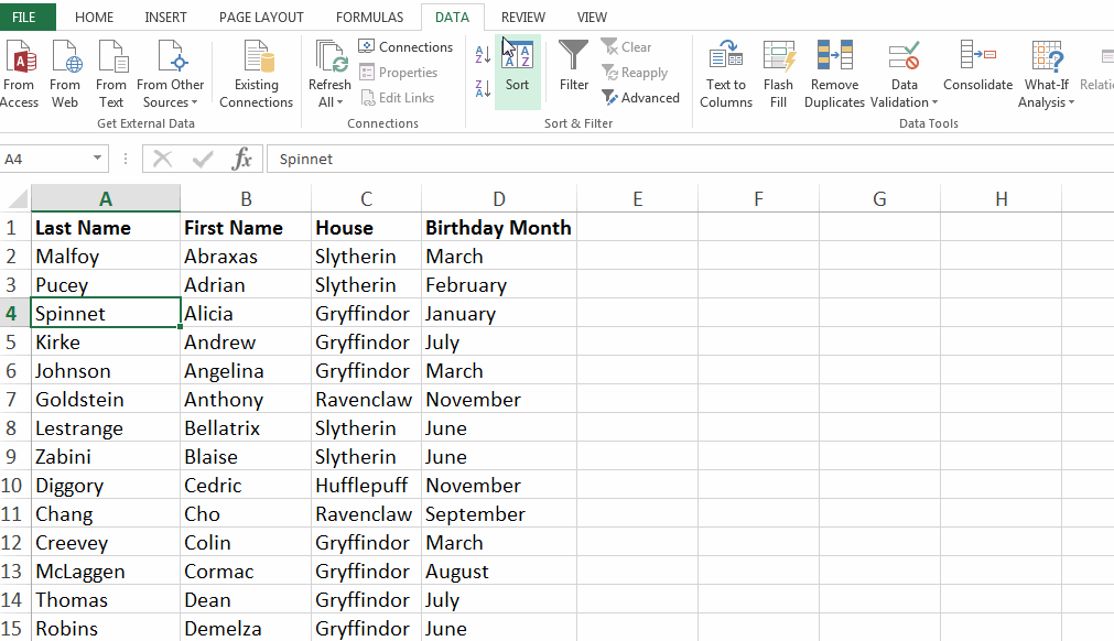 How to Sort in Excel A Simple Guide to Organizing Data