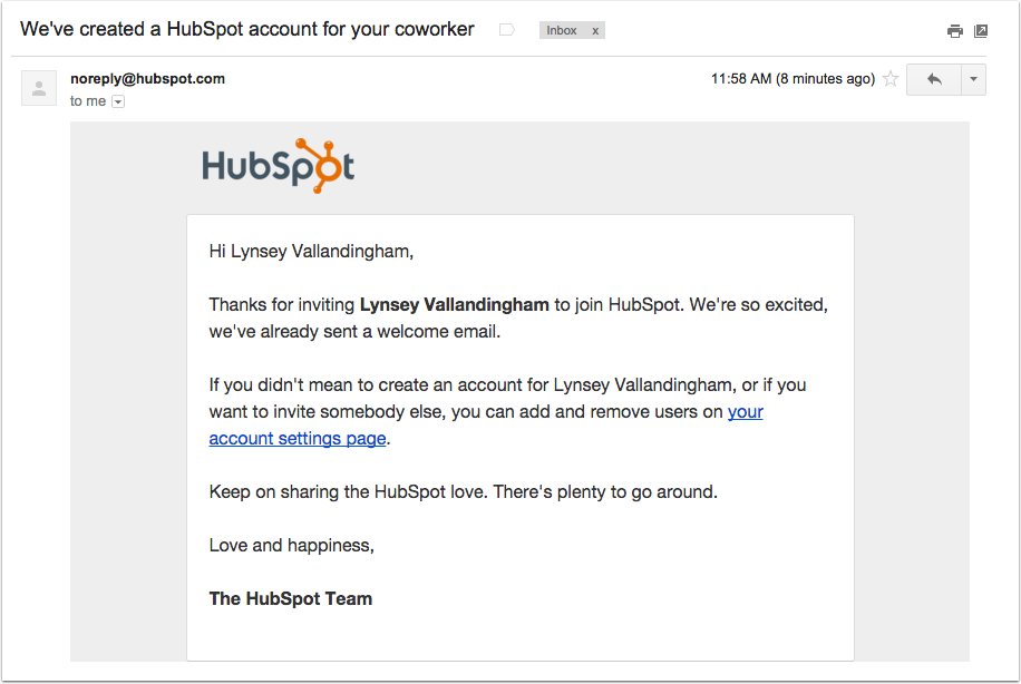 HubSpot Help article screenshot