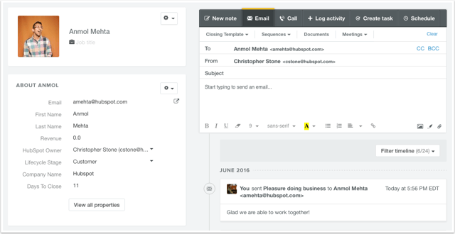 HubSpot Help article screenshot