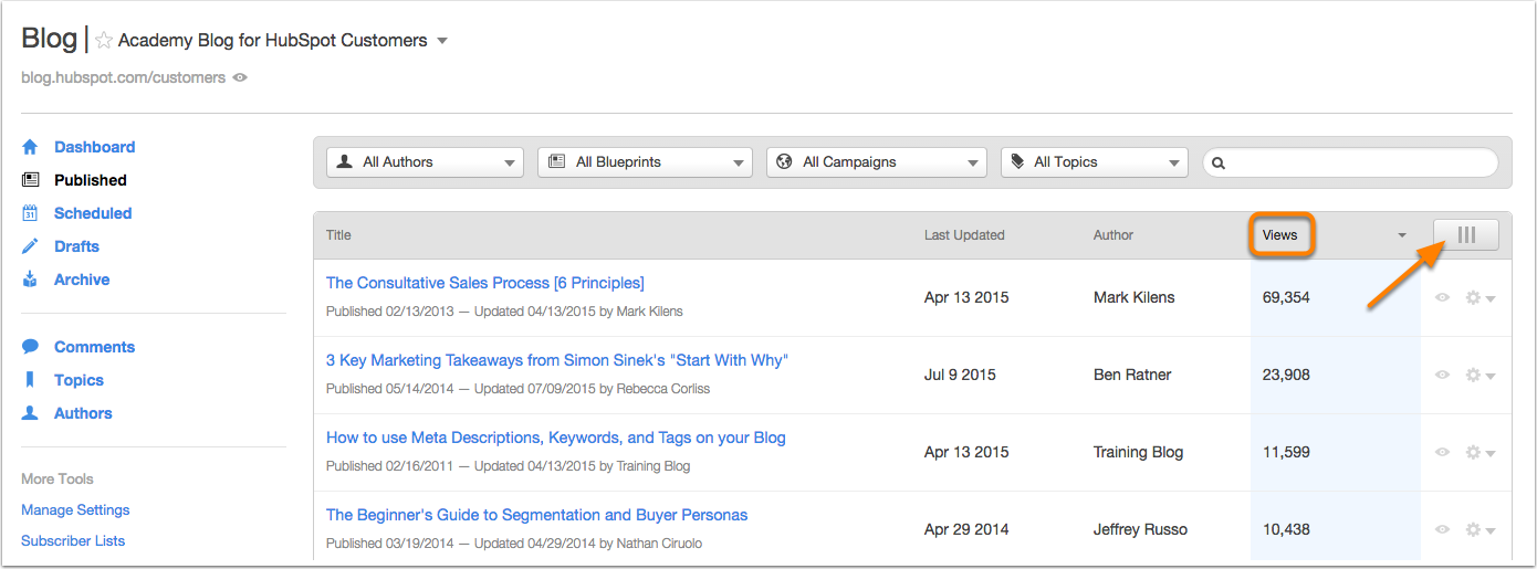 HubSpot Help article screenshot