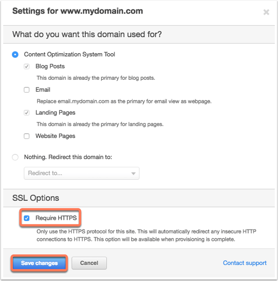 Require HTTPS