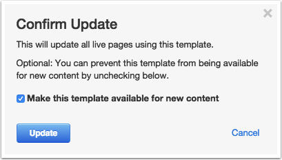 Confirm Update