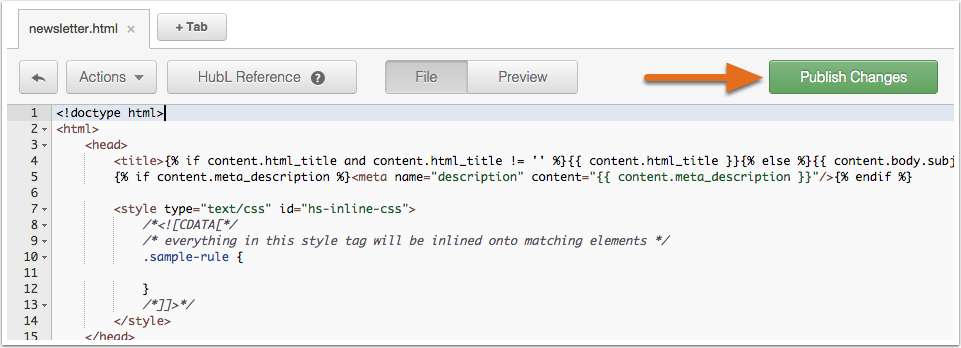 HubSpot Help article screenshot