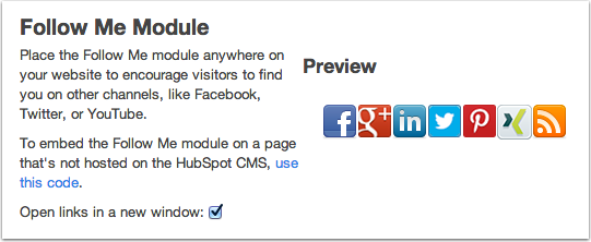 Follow me module