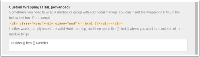 Wrapping HTML