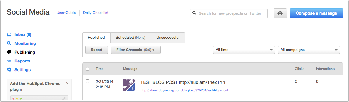 HubSpot Help article screenshot