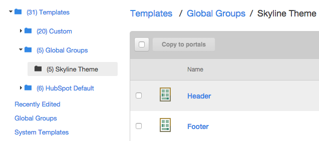 Path to global groups